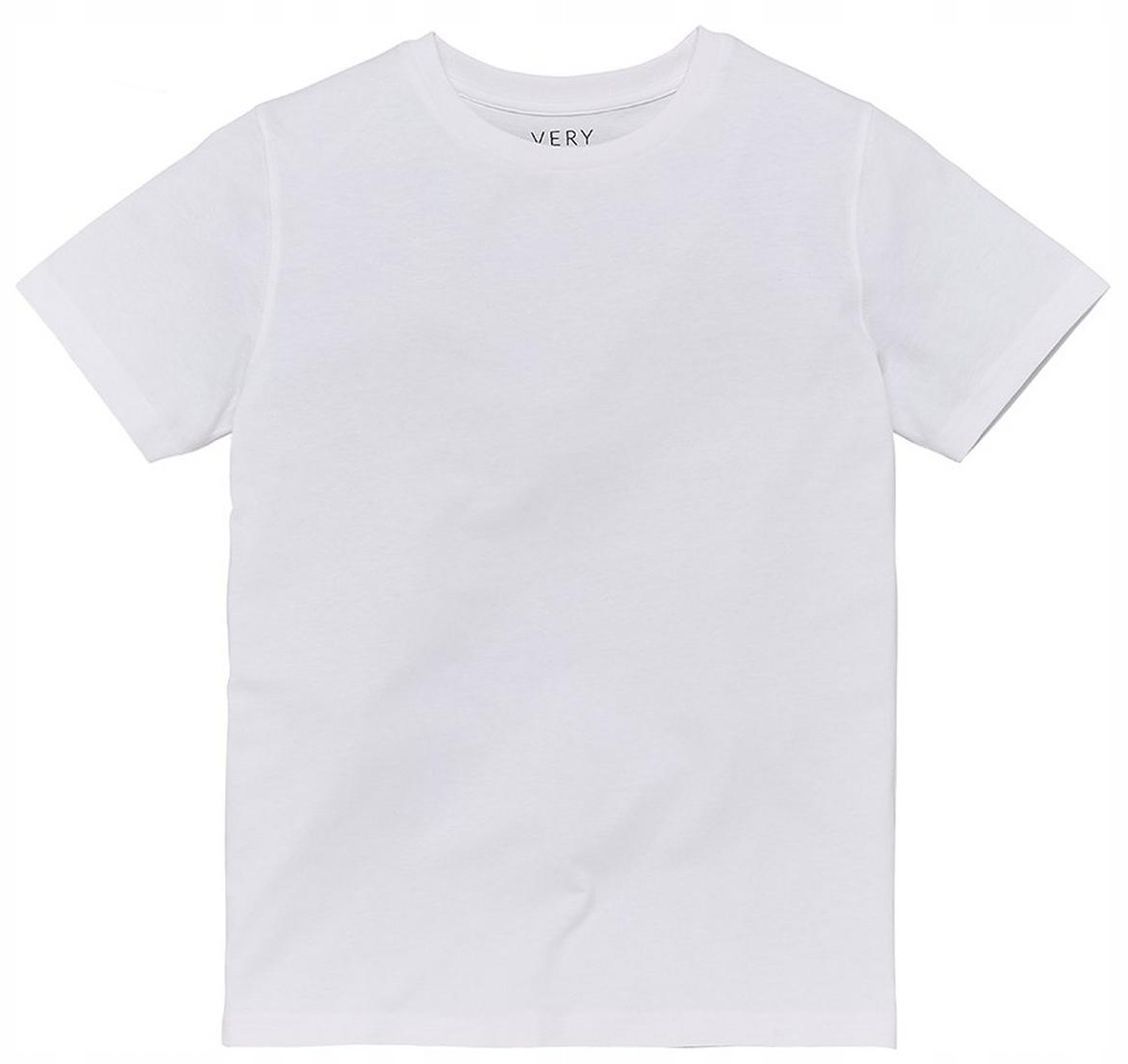 

V by Very bluzka Koszulka t-shirt Biała r 134-140
