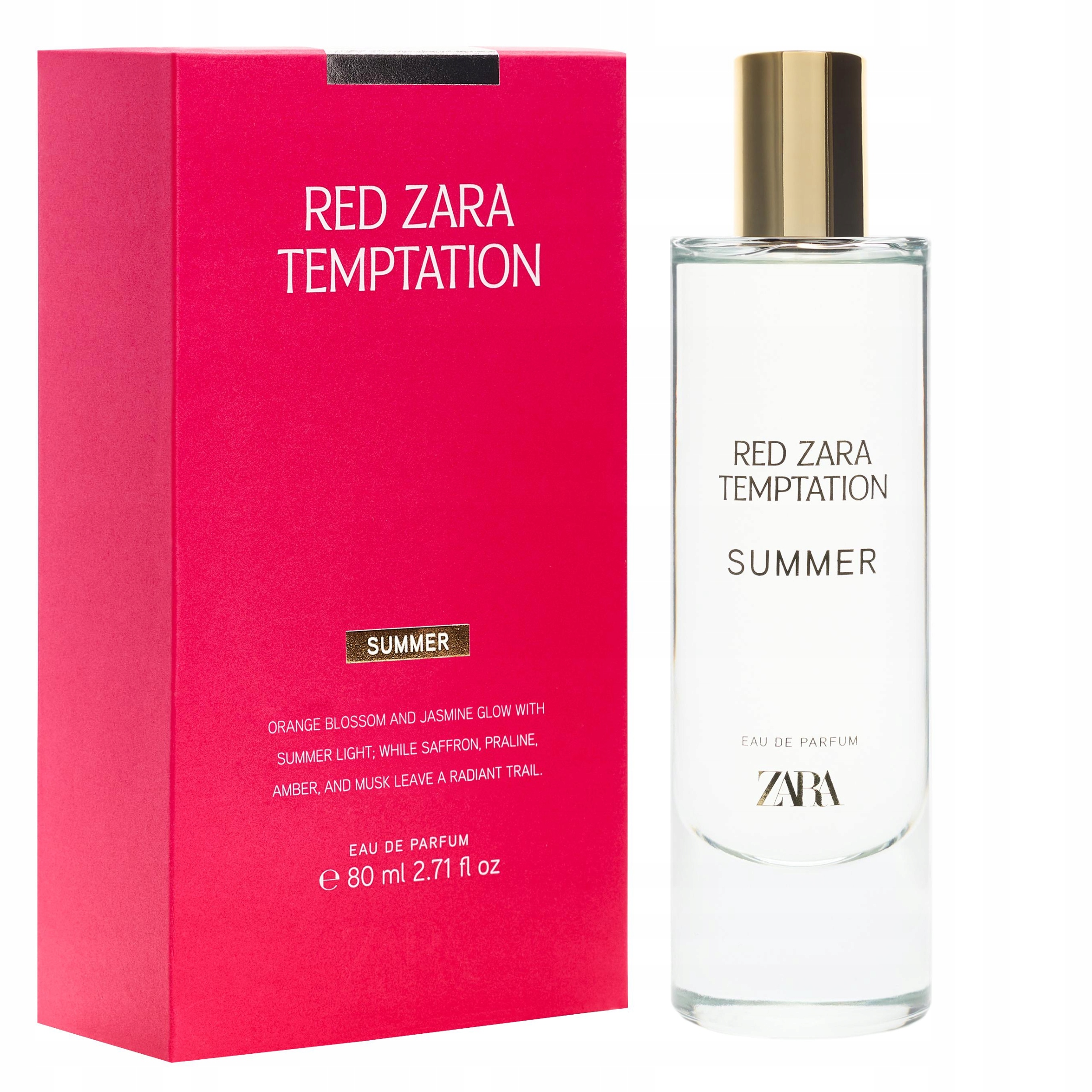 zara červená temptation summer 80 ml women dámské parfémy