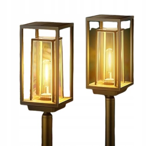 Solarne Lampy Ogrodowe 2 Sztuki IP65 Nowoczesne Latarnie Na Balkon, Ogród