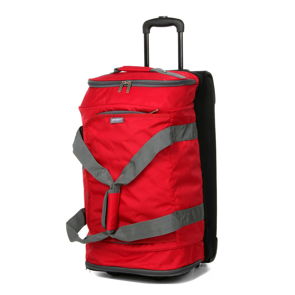 Torba podróżna na kółkach z podwójnym dnem średnia 80l