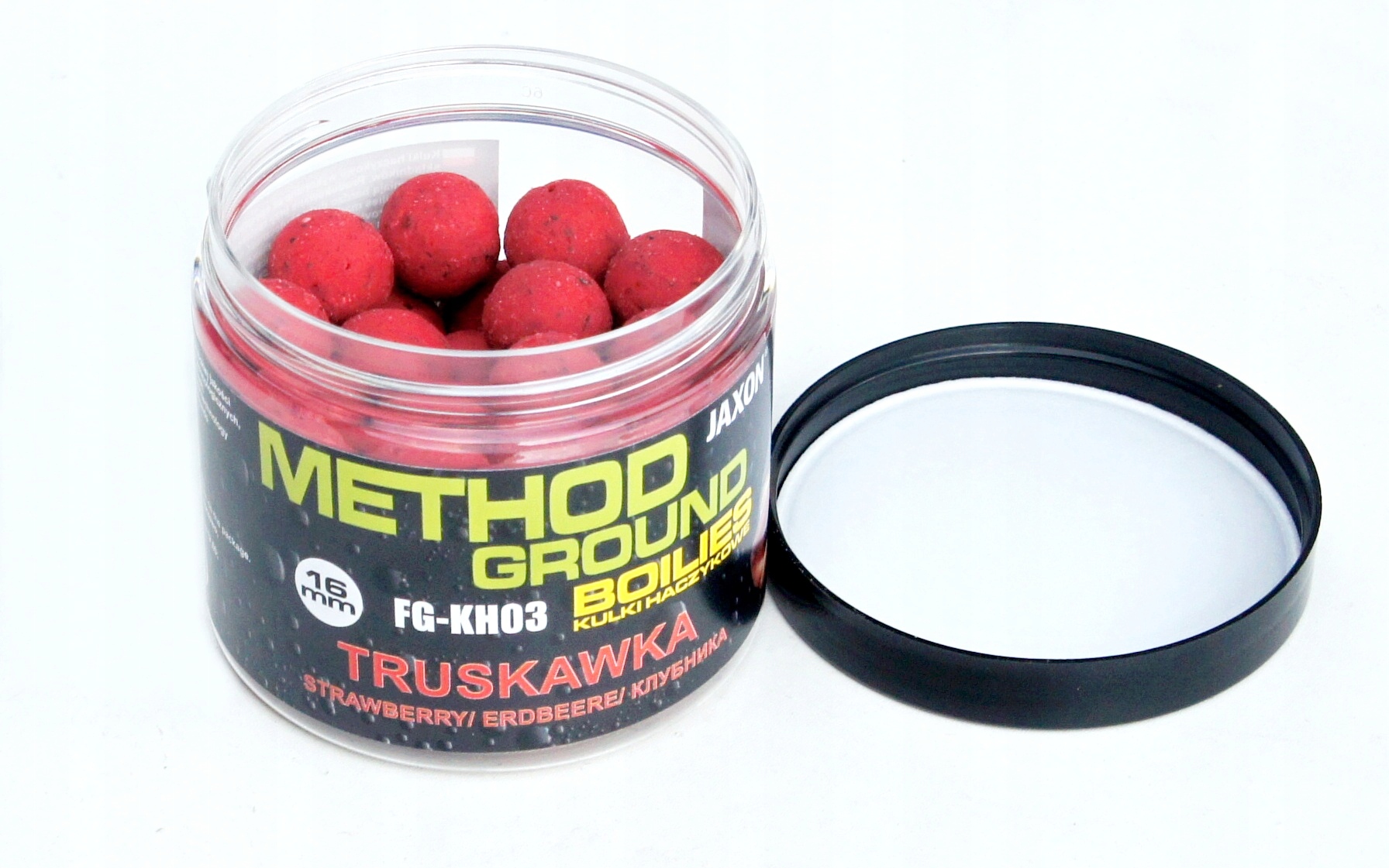 KULKI HACZYKOWE METHOD GROUND 16 MM TRUSKAWKA 100G