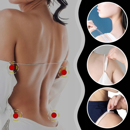 TAŚMA DO UBRAŃ DWUSTRRONNA PLASTRY BEZBARWNA 5M PLASTRY ROLKA DO CIAŁA SKÓR Kolor bezbarwny