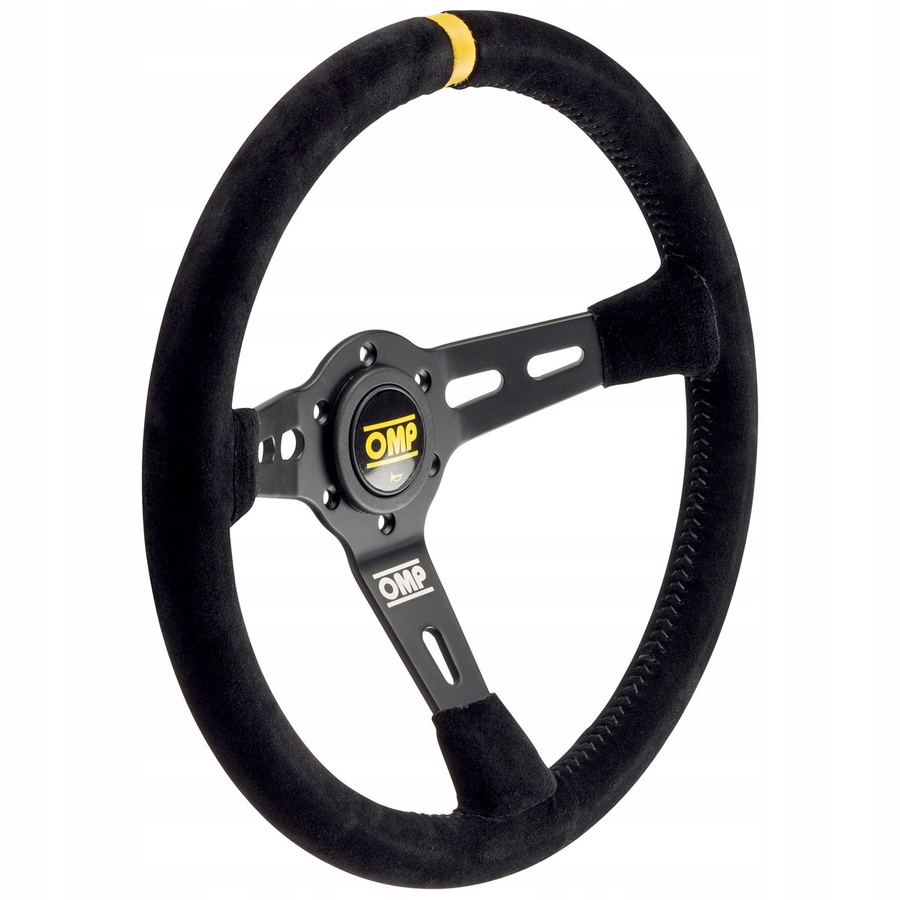 Rallyový semišový volant Omp Rs 350 mm 70 mm