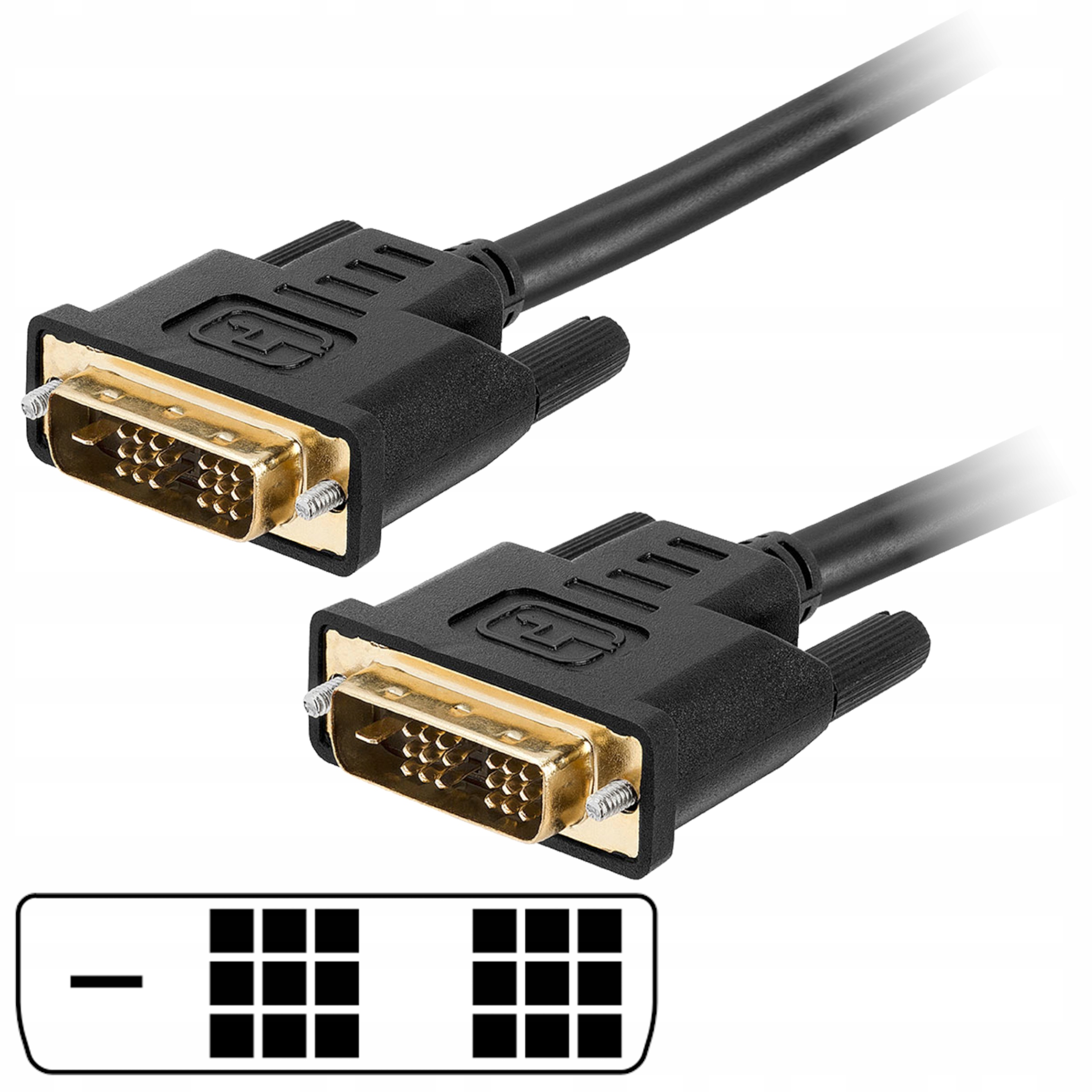 KABEL PRZEWÓD BLOW DVI NA DVI CZARNY FULL HD 1,5M