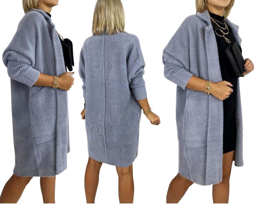 

Płaszcz Alpaka Długi Płaszczyk Wełna Kurtka XXL