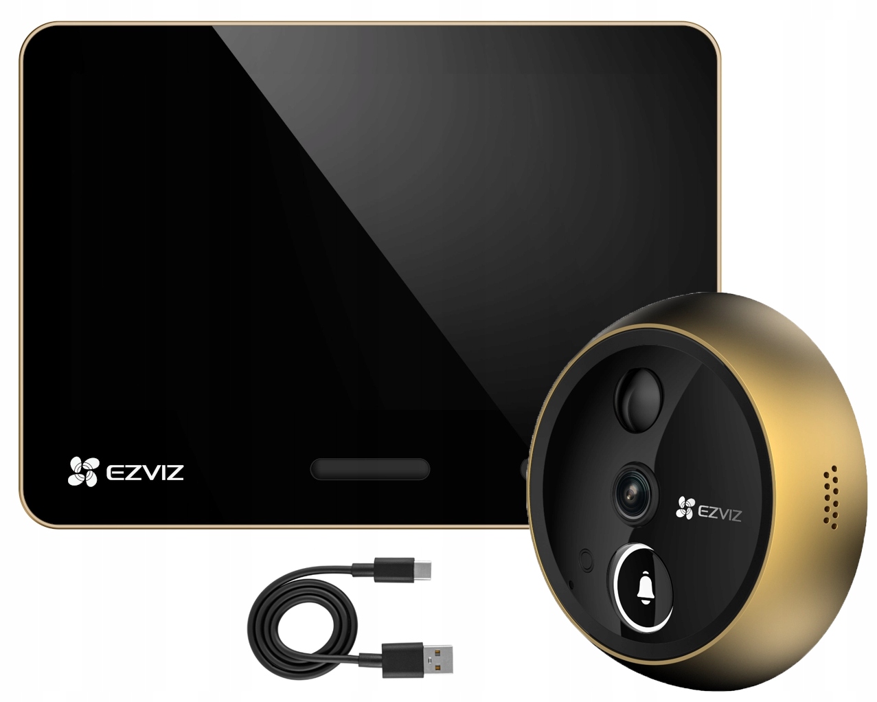 Hľadáčik Ezviz EP4 Gold 4K 8MP Dotykový Displej Detekcia Tváre 7100mAh