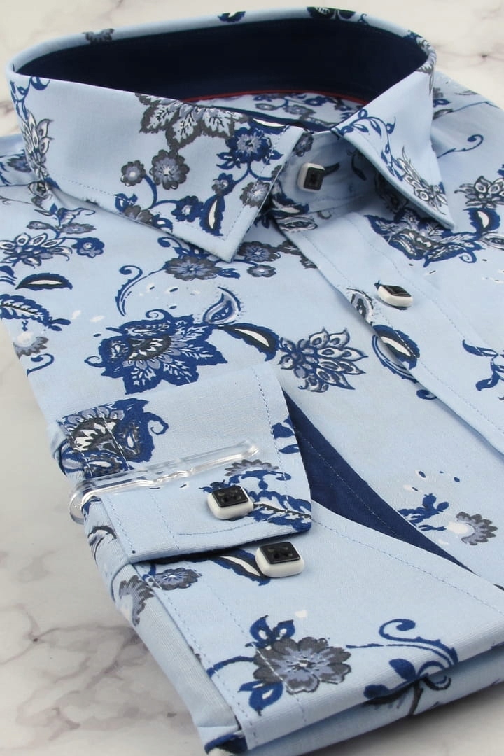 Koszula Męska Elegancka Wizytowa do garnituru E045 Rozmiar XXL