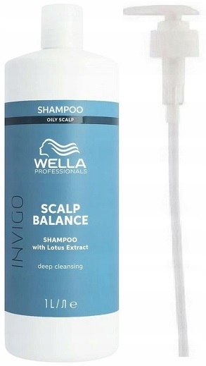 Wella Invigo Scalp Balance Oily Scalp Szampon oczyszczający 1000ml Pompka