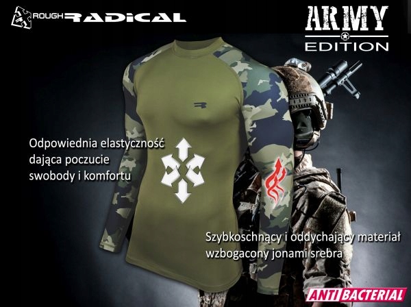 KOSZULKA TERMOAKTYWNA RASHGUARD ARMY MMA roz. XL Kolekcja Rashguard
