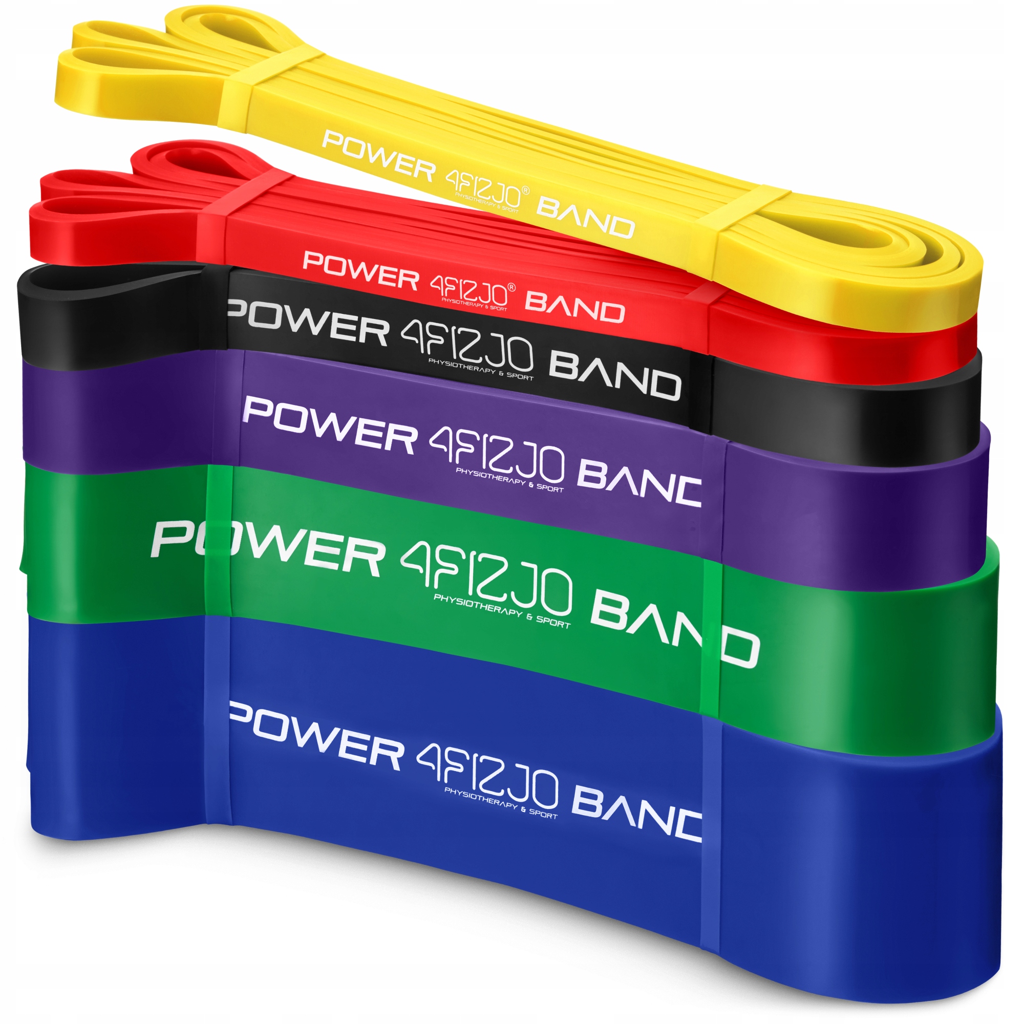 Gumy Taśmy Oporowe Power Band Do Ćwiczeń Trening Fitness Zestaw 6 szt.