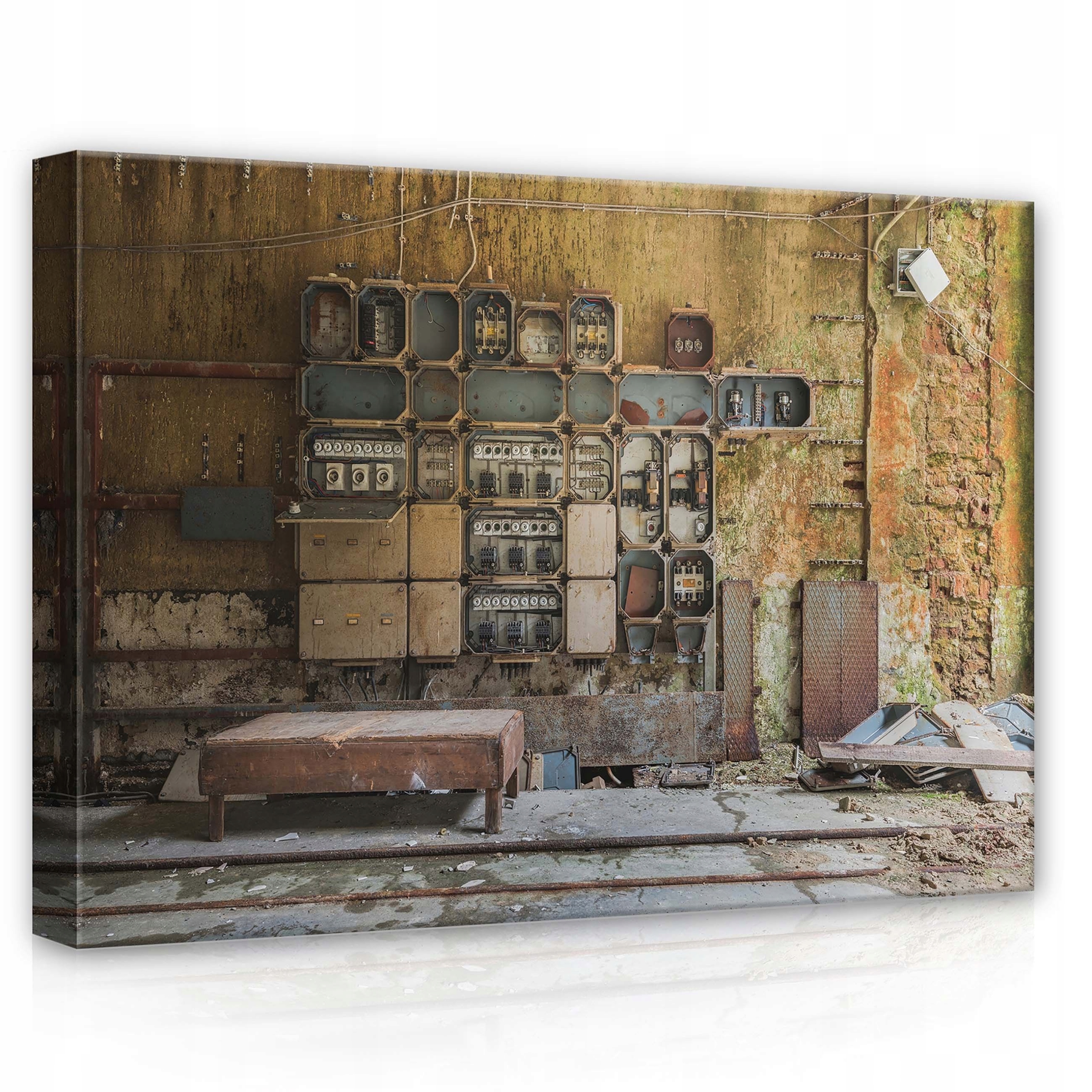 Obraz 70x50 Zanedbání Ruina Industriální Zničený Zapomenutá Textura