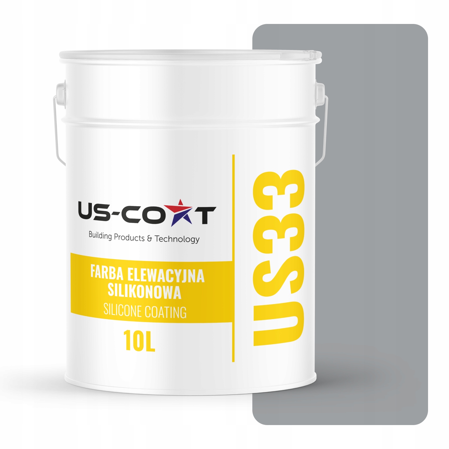 Barva Silikonová Fasádní Barva Šedá S Modrou F243 10L Uv