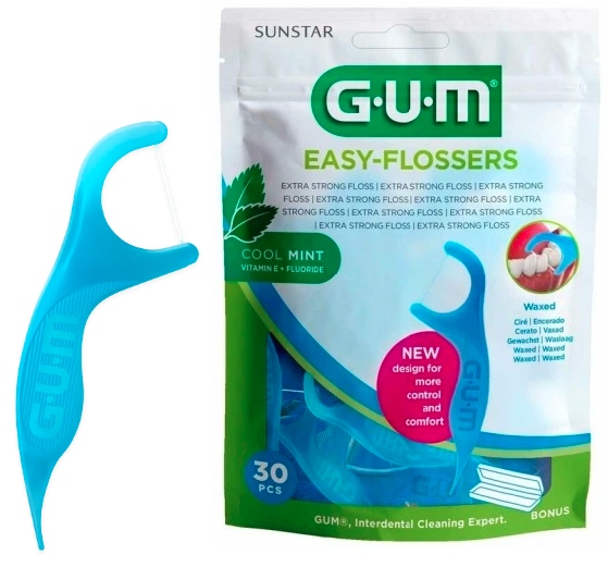

Sunstar Easy- Flossers nić dentystyczna 30 szt.