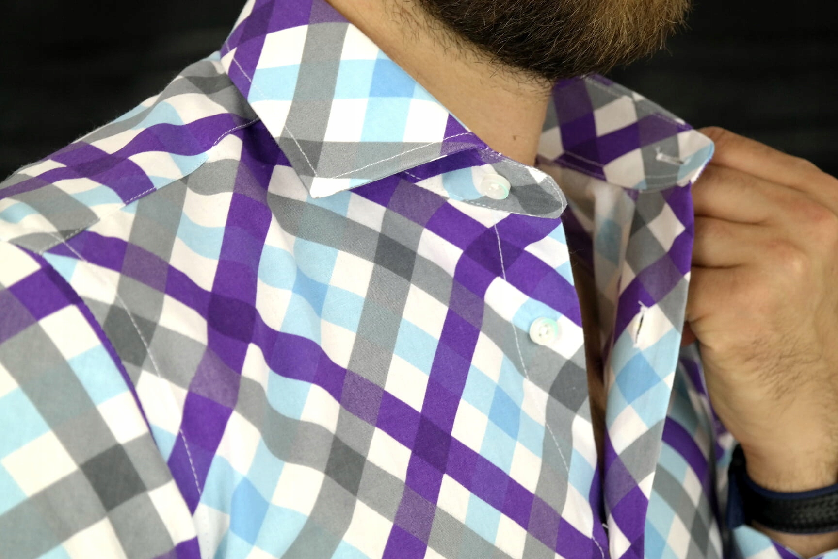 HARVEY JOHNSON Koszula męska HJ605 (Rozmiar: L) Rodzaj kołnierzyka kołnierzyk