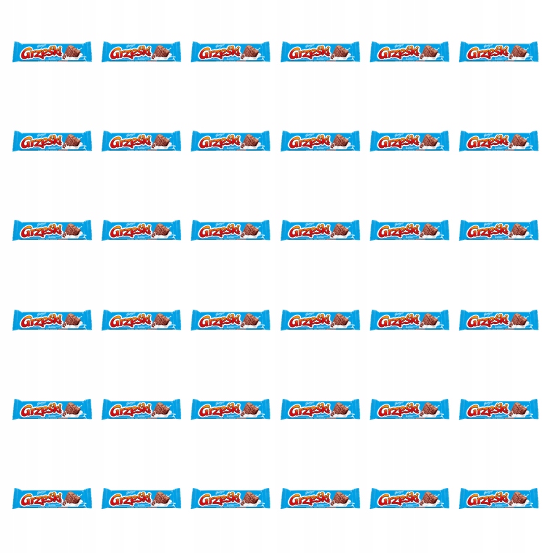 Grześki vaflová tyčinka s kakaovým krémem v mléčné čokoládě 36 g X36