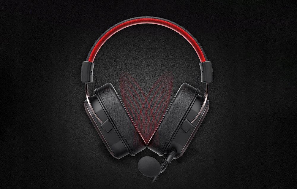 SŁUCHAWKI GAMINGOWE HAVIT H2008D PRZEWODOWE NAUSZNE Z MIKROFONEM 3.5MM 2M Kolor czarny