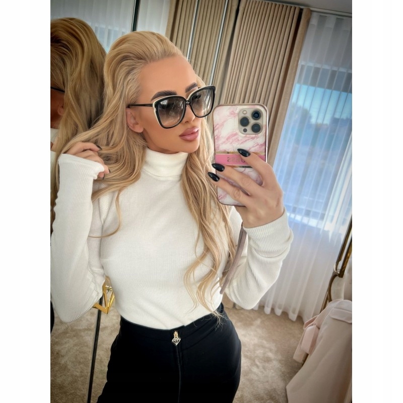 Just unique svetr s rolákem ecru Xxs/xs