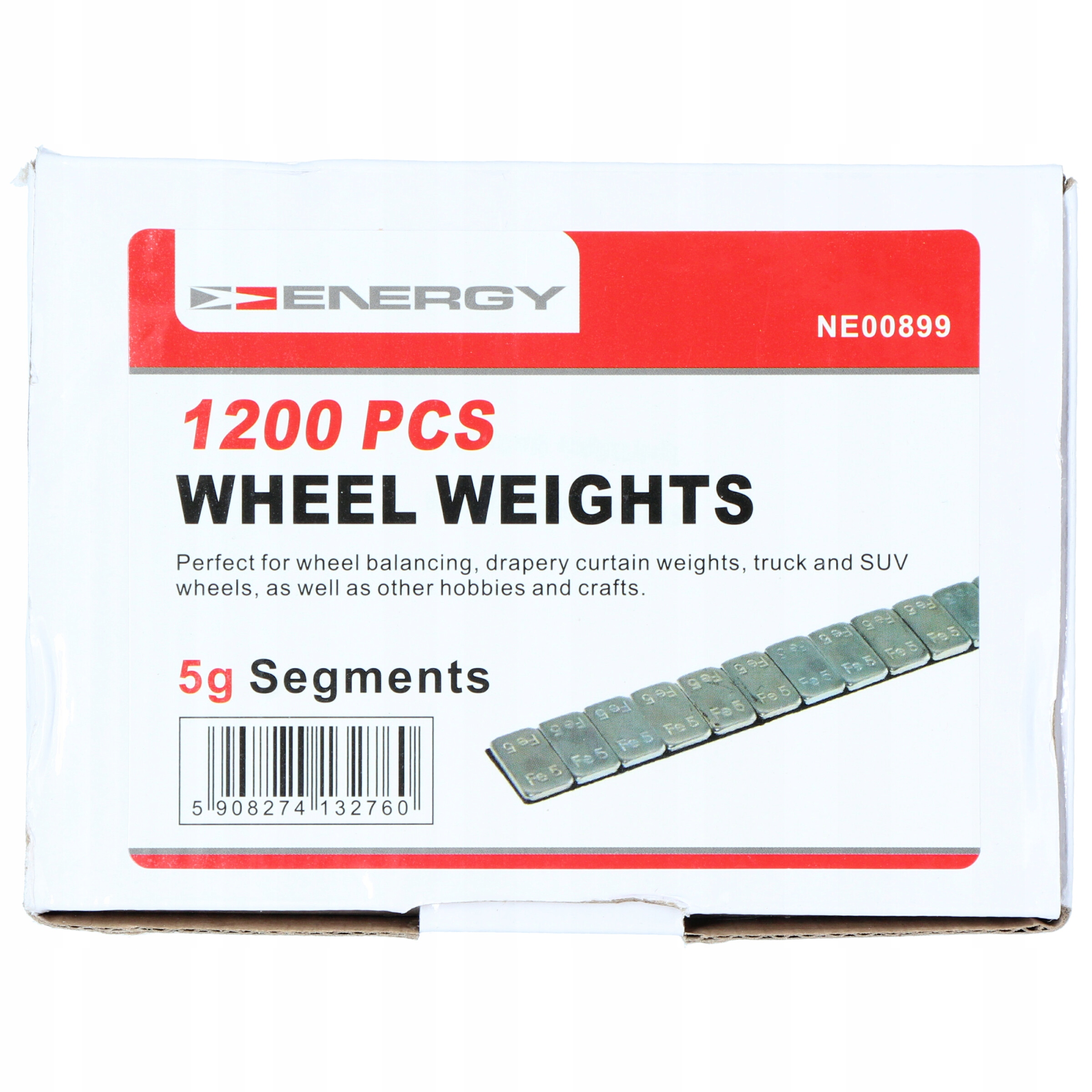 Závaží 1200KS Na Ráfky Al Lepidlo 5G Box