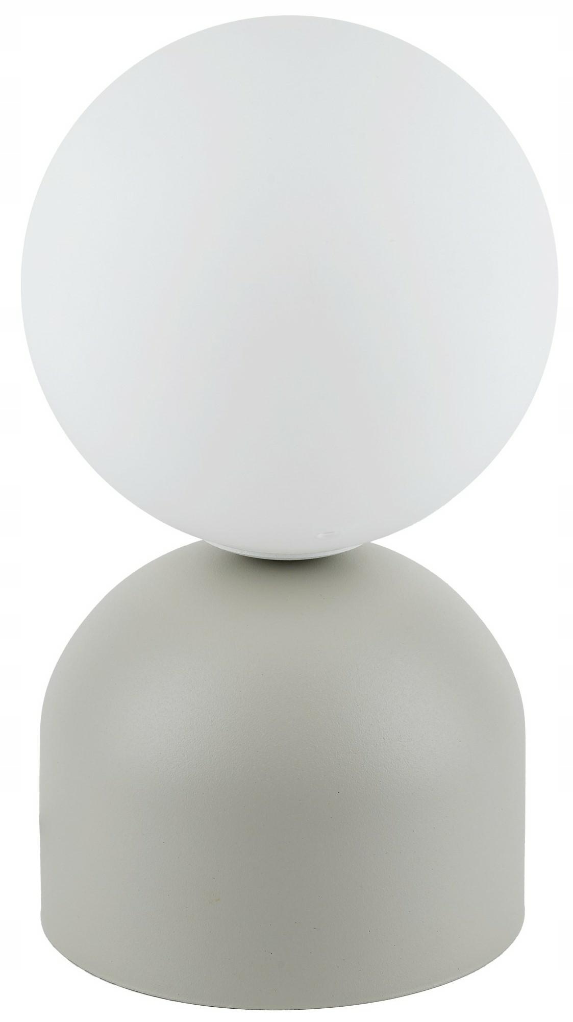 Stolní lampa Miki Šedá Skleněné Stínidlo 1xG9 21cm Stolní lampa Kabinet