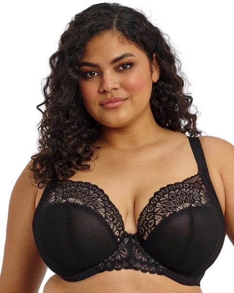 Elomi Tiernie podprsenka plunge měkká černá