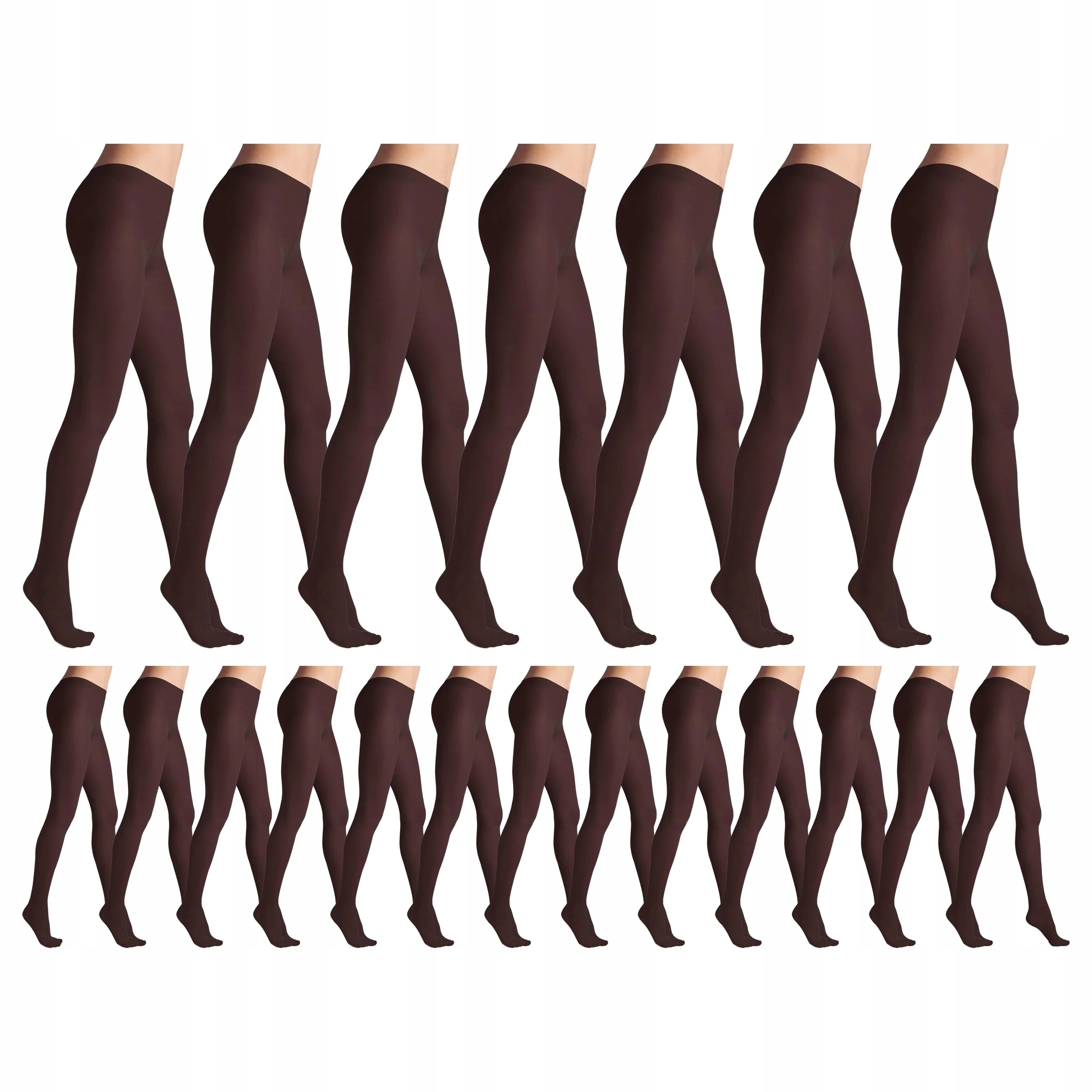 20 x Punčocháče 40 den matné bez kalhotek Tonic Marilyn 3-M Brown