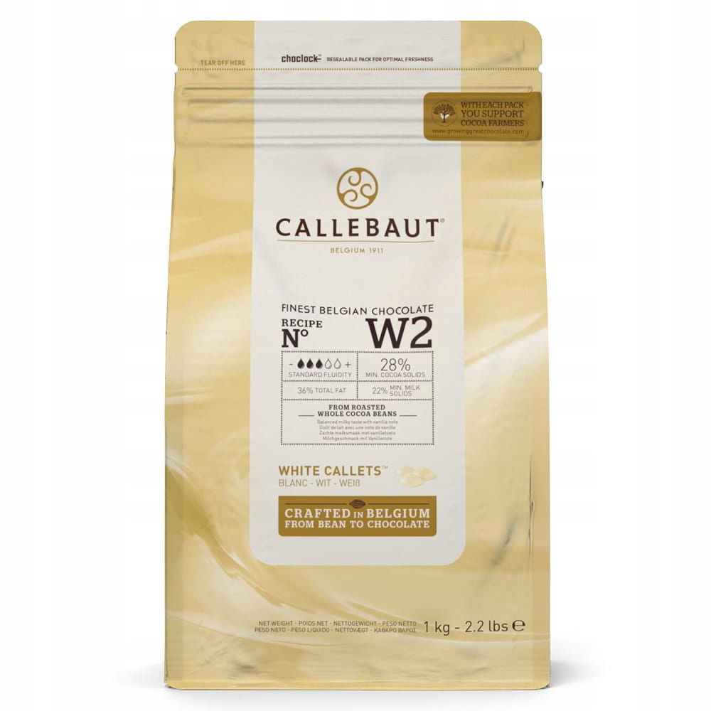 Biała czekolada 28% Callebaut Receptura W2 1kg