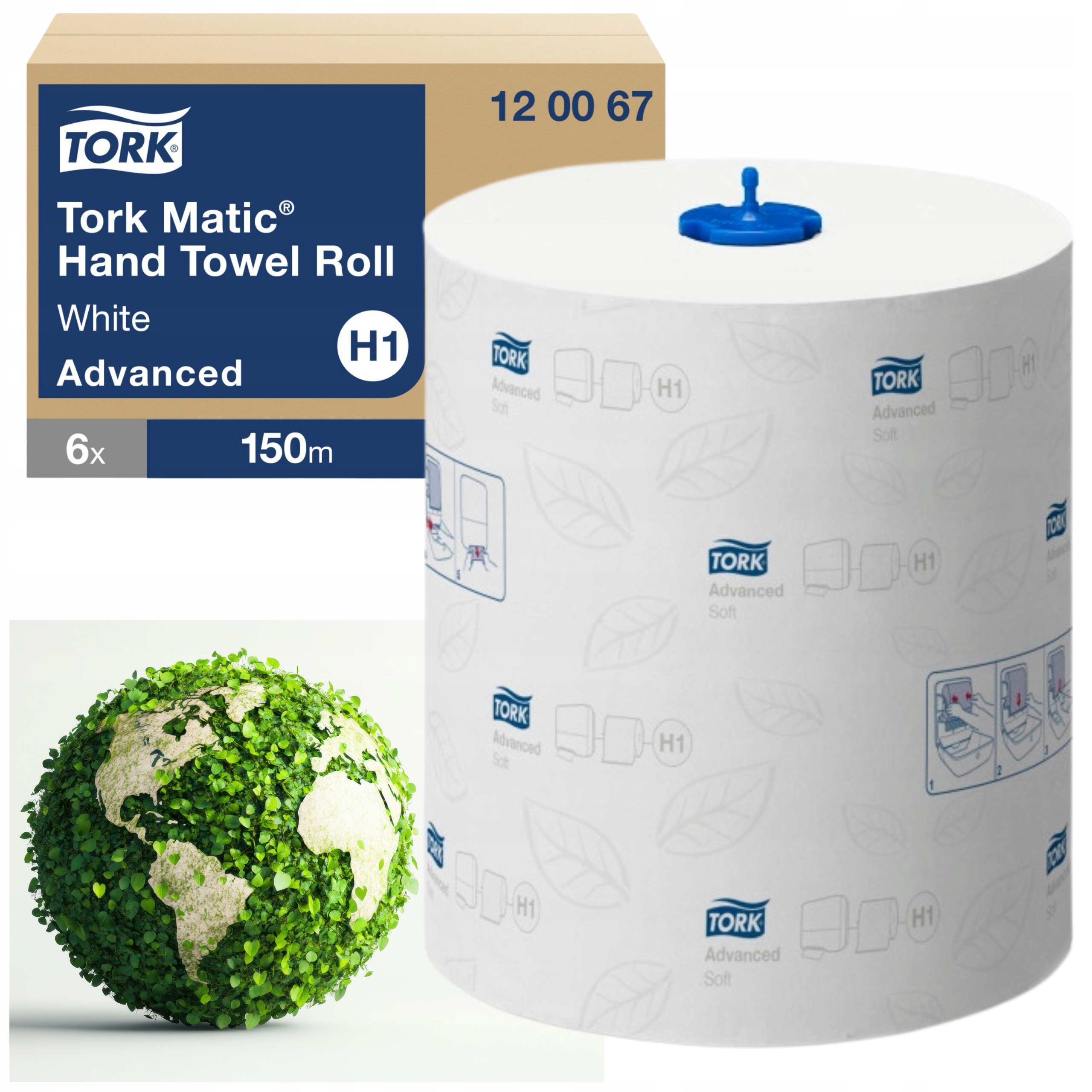 Papírové Utěrky Bílé Výkonné Celulóza 6 Ks Velké Savé 6 X 150 M