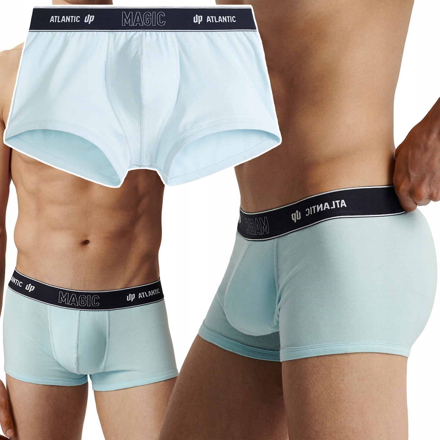 Pánské Boxerky Push-up Atlantic Magic Pocket Efekt Zvětšení XL