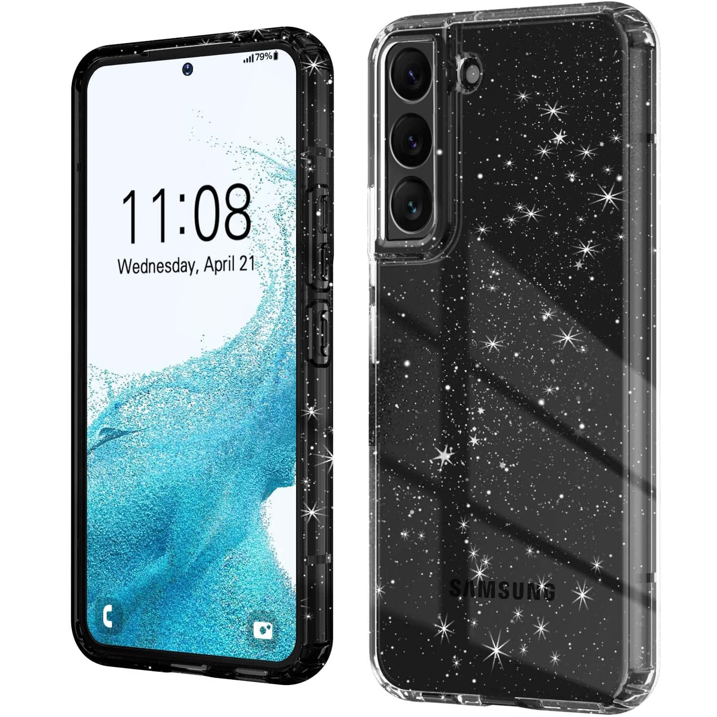 

Etui Brokat Shine +Szkło do Samsung S21 Fe 2MM