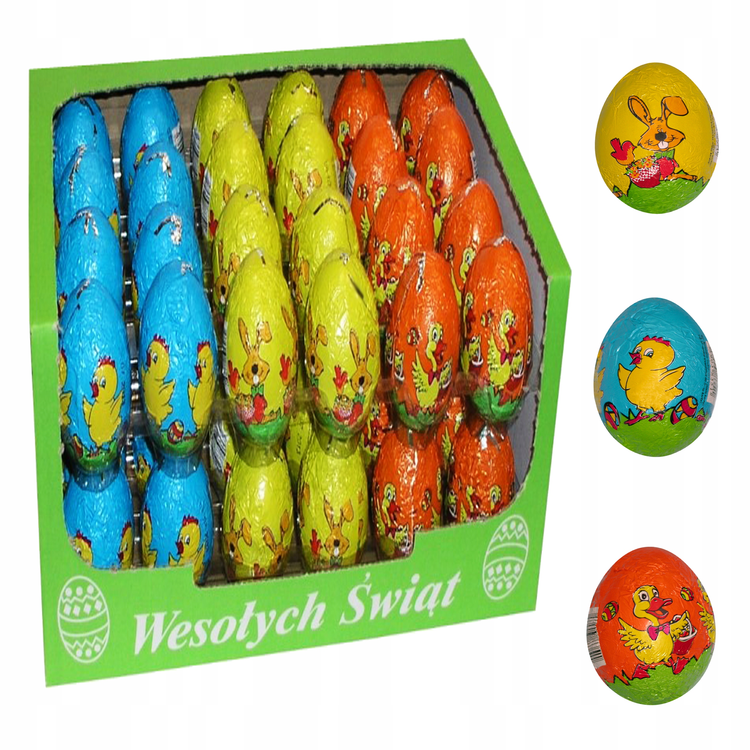 Levně Velikonoční vajíčko čokoládové kraslice sada jako dárek Velikonoce 48 x 20 g