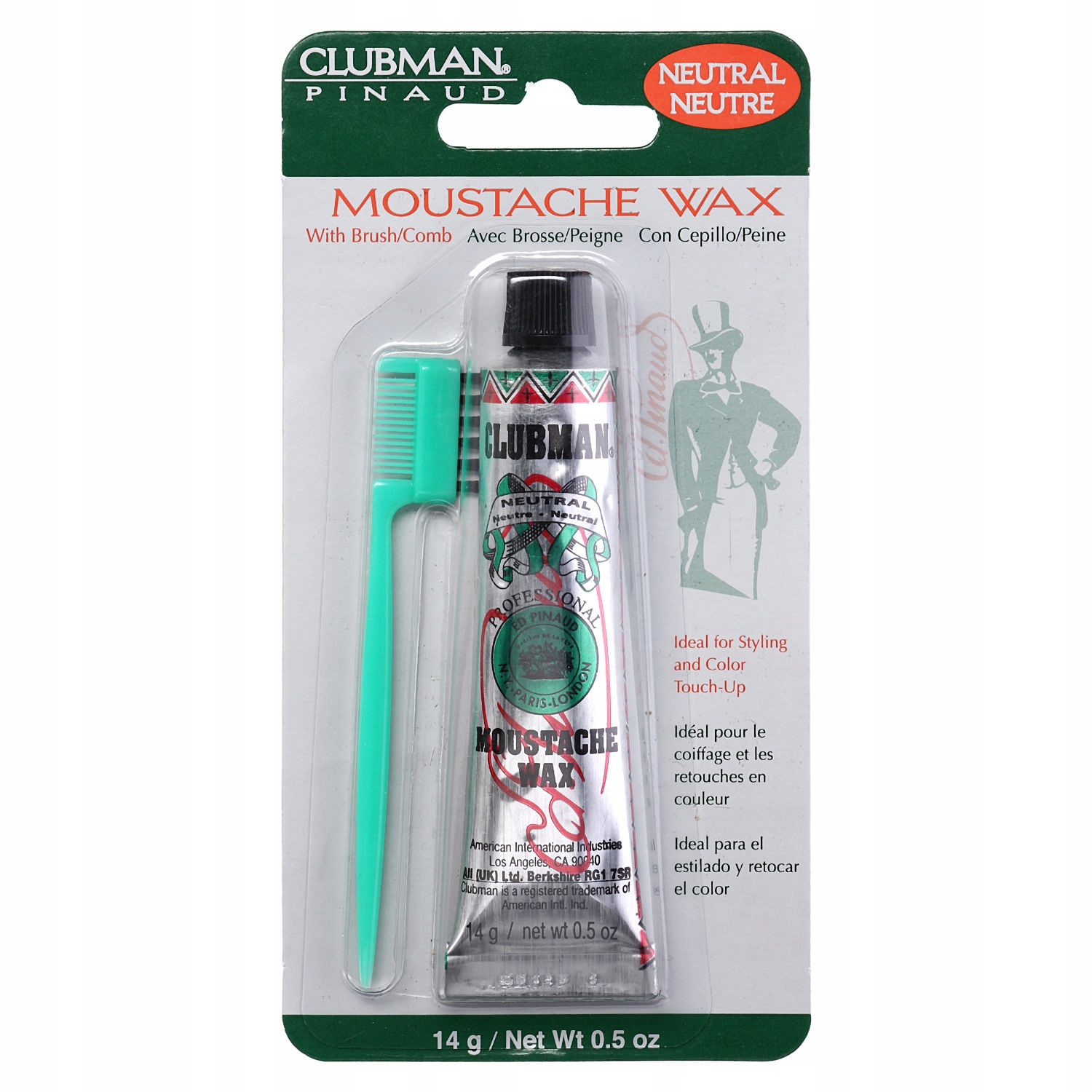 

Clubman Wosk Do Stylizacji Wąsów Szczoteczka 14G