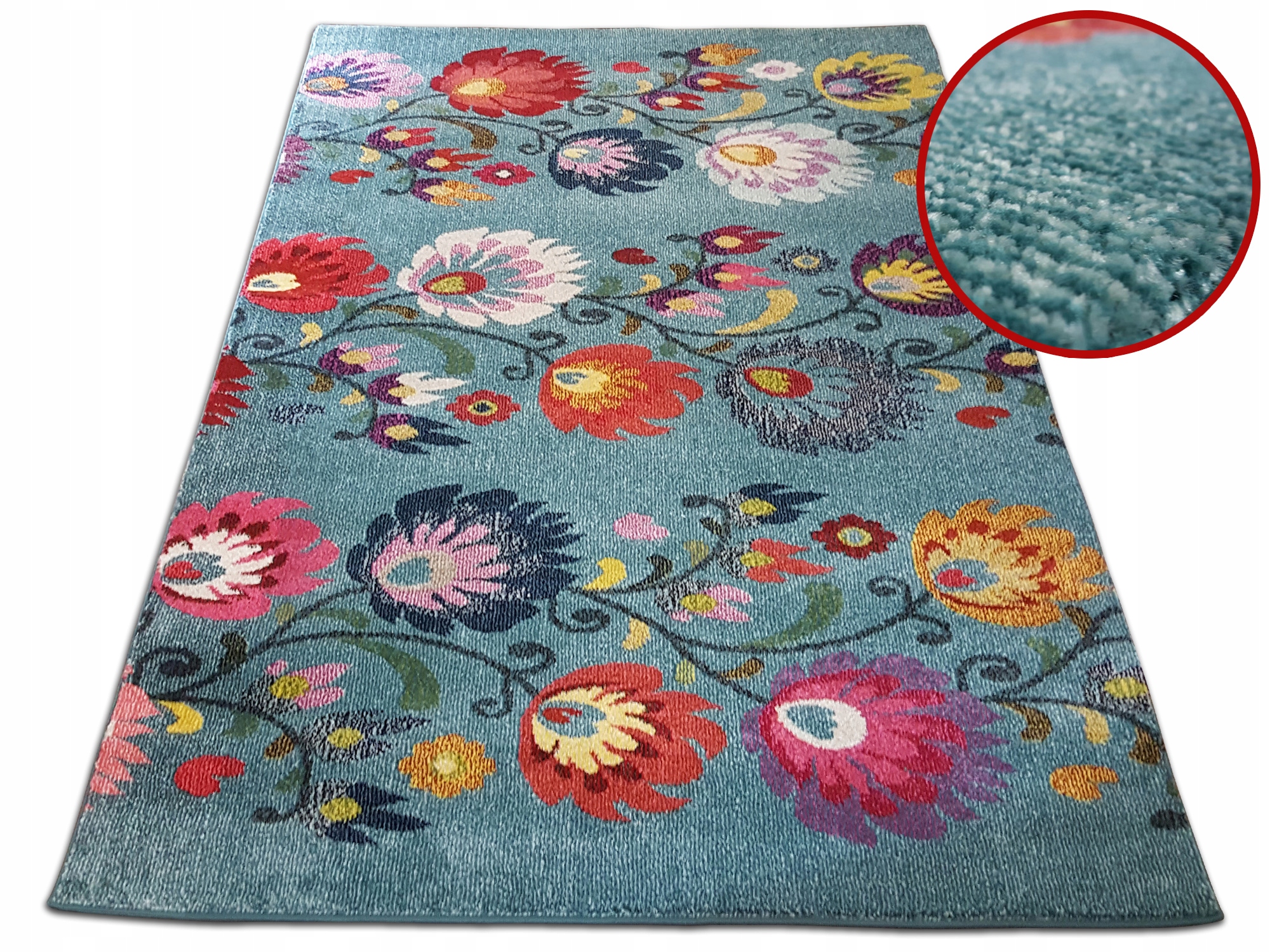 

Modny Stylowy Dywan Folk Fryz 140x190 Folkowy Wzór