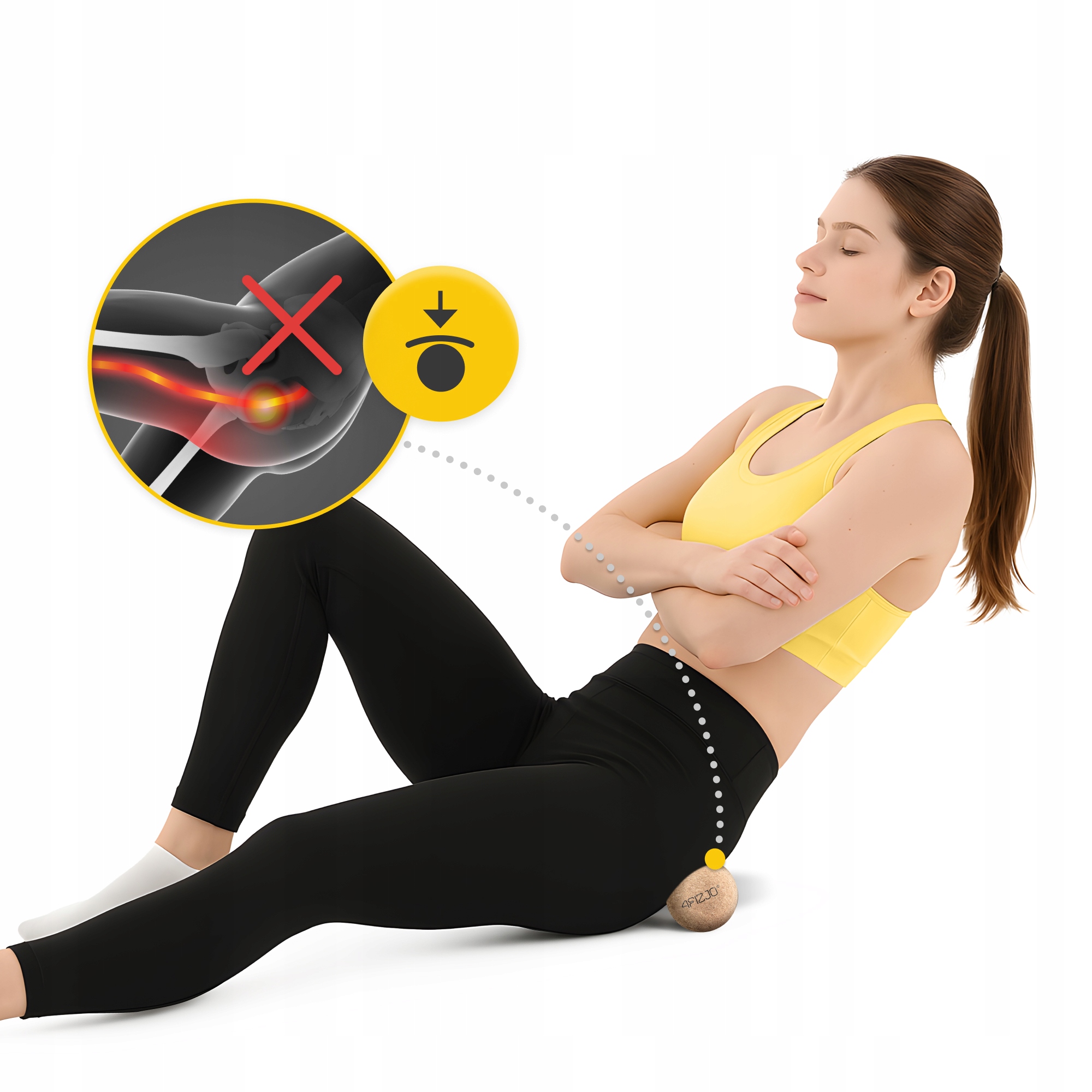 PIŁKA DO MASAŻU PIŁECZKA KORKOWA REHABILITACYJNA ROLLER TWARDA 6,5 CM Kod producenta Piłka do masażu korkory roller CC02