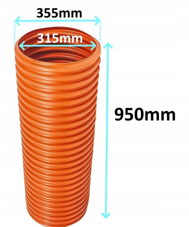 STUDNIA 315 Z POKRYWĄ STUDZIENKA DRENARSKA + GEOWŁÓKNINA 95 cm Pojemność 74 l