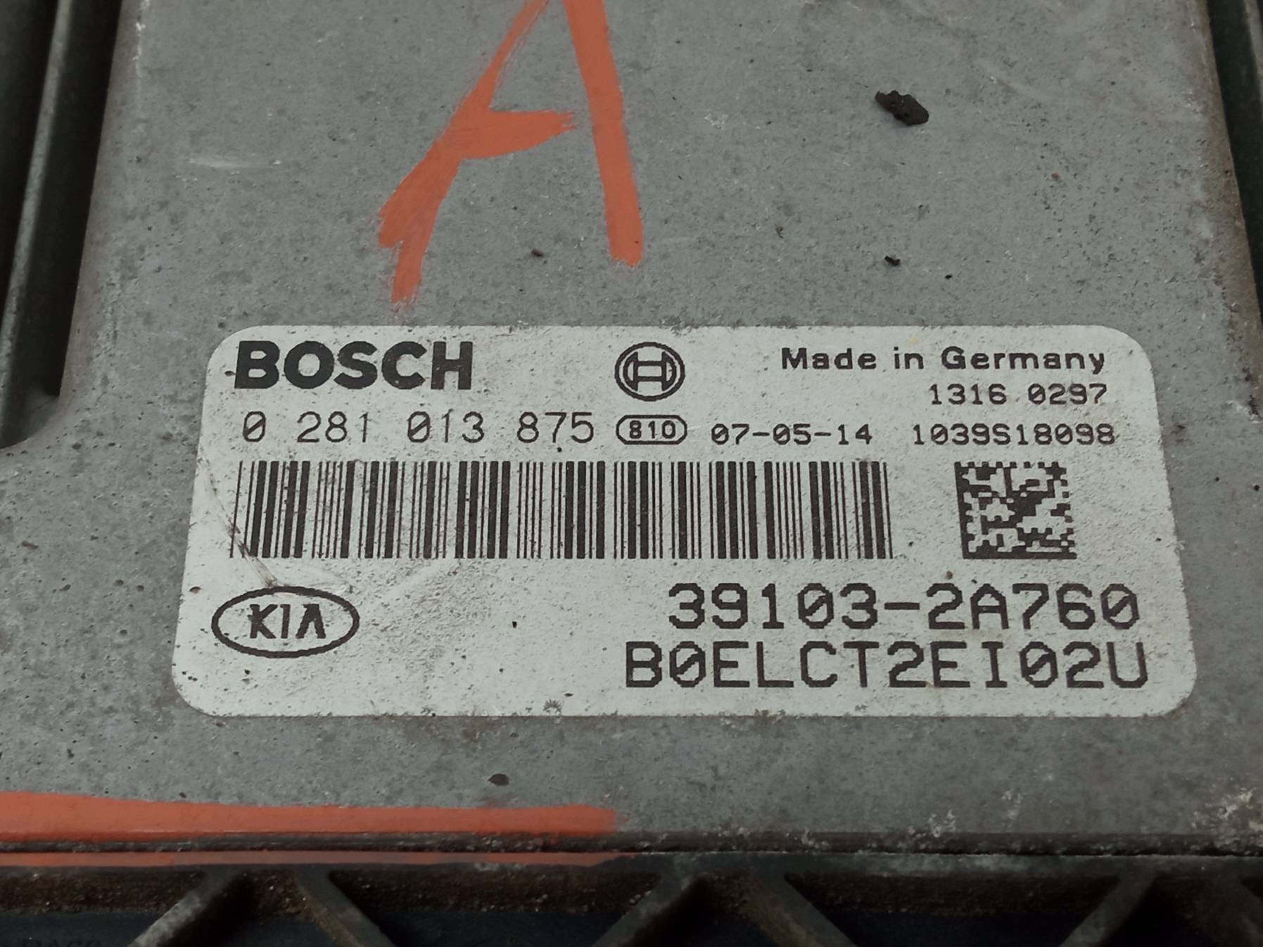 Centralina Motore 39103-2A760 1.6 CRDI 89KM Kia Cee'd e (2006-2012)