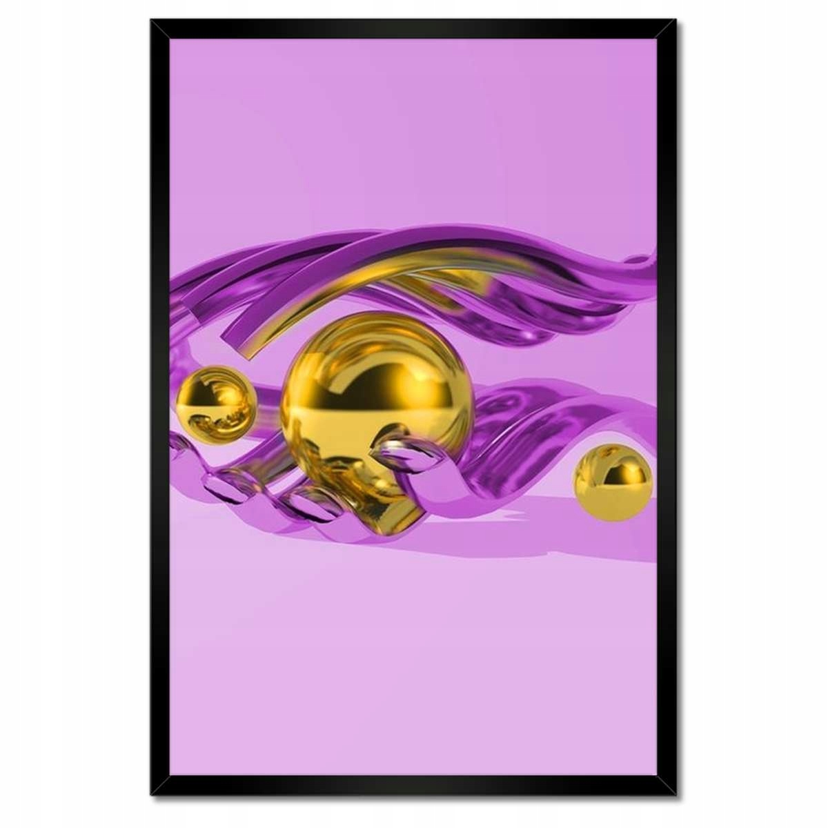 Plakáty v rámu 40x60 Fialová grafika