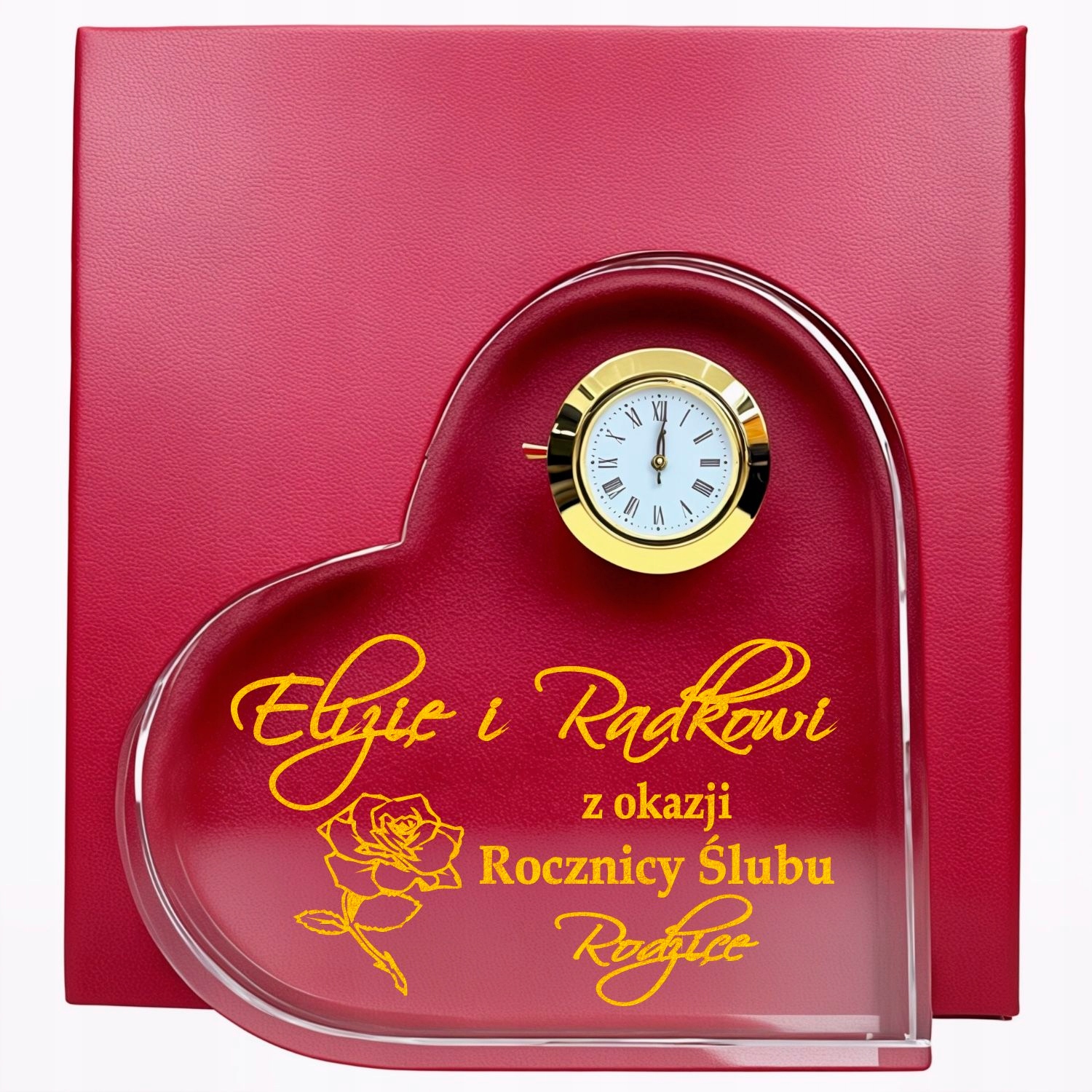 1-99 Lat Rocznica Ślubu Zegarek Złote Gody Srebrne Perłowe Rubinowa