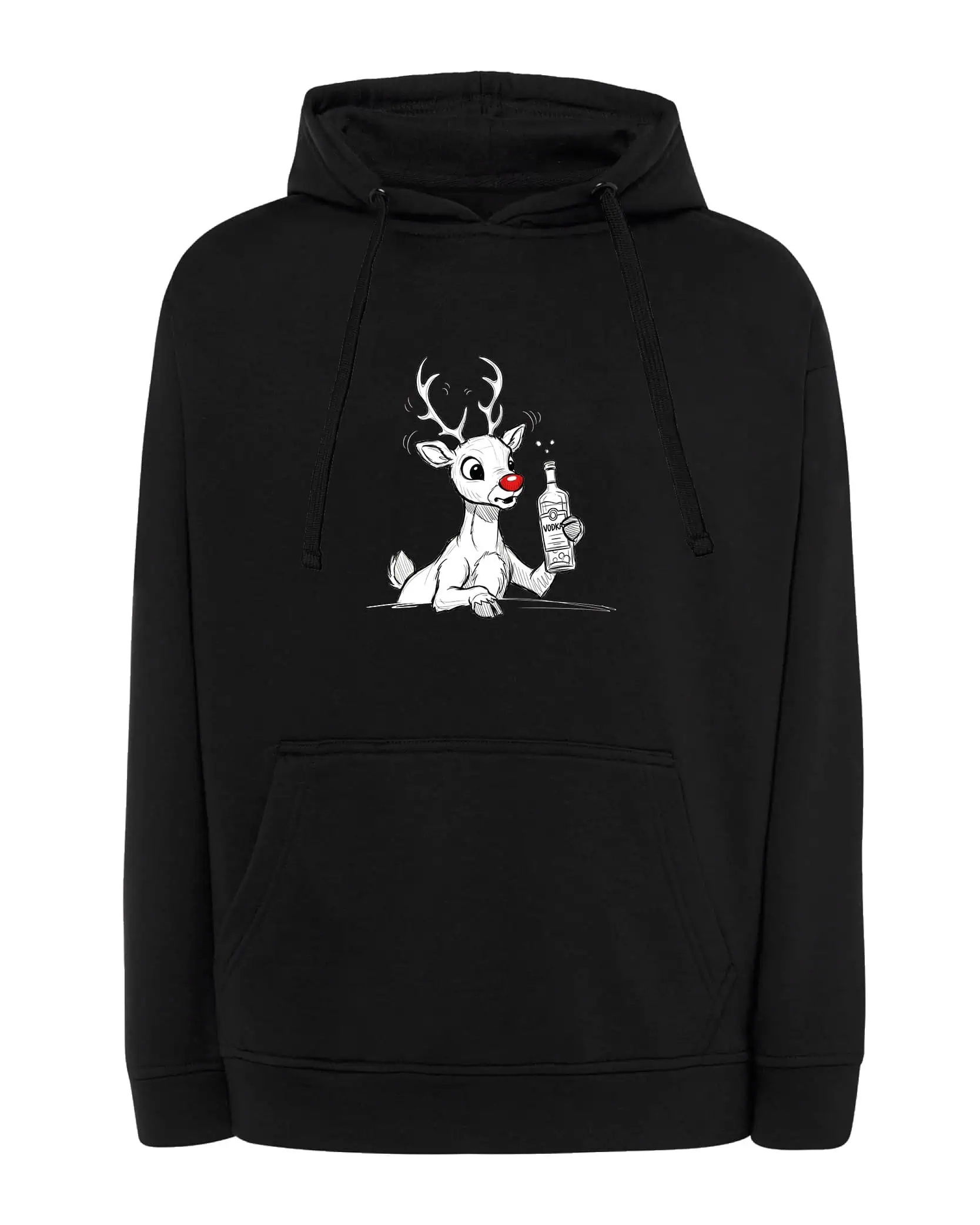 Mikina s kapucí Svatá Rudolf Pijak Legrační nápoj Černá XL