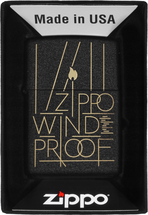 Zapalovač Zippo Line Art Design 60007186 Větruodolný benzínový