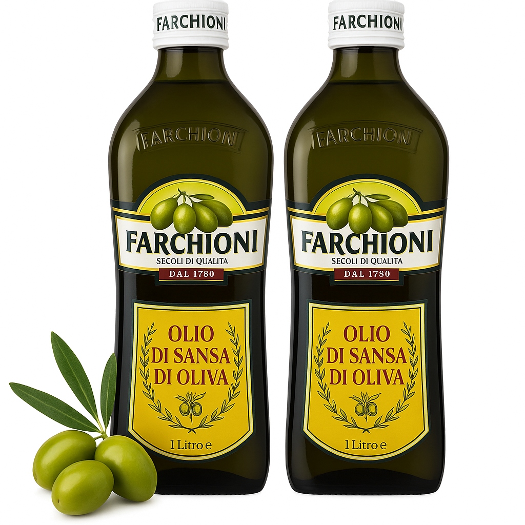 Levně Italský olivový olej na smažení dvoubalení skleněných lázní Sansa 2x1 l Farchioni