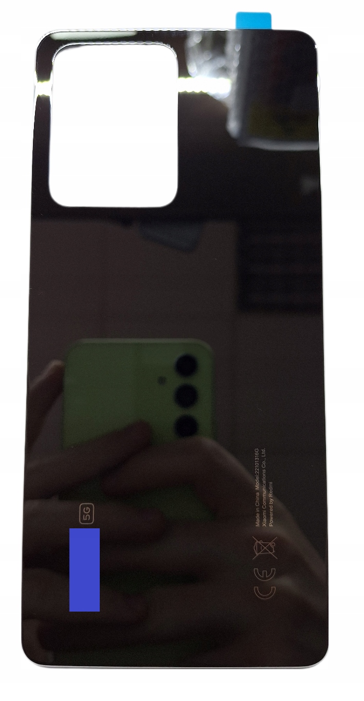 Klapka Obudowa Plecki Xiaomi Redmi Note 12 Pro Czarny Jakość Oryginału Oem