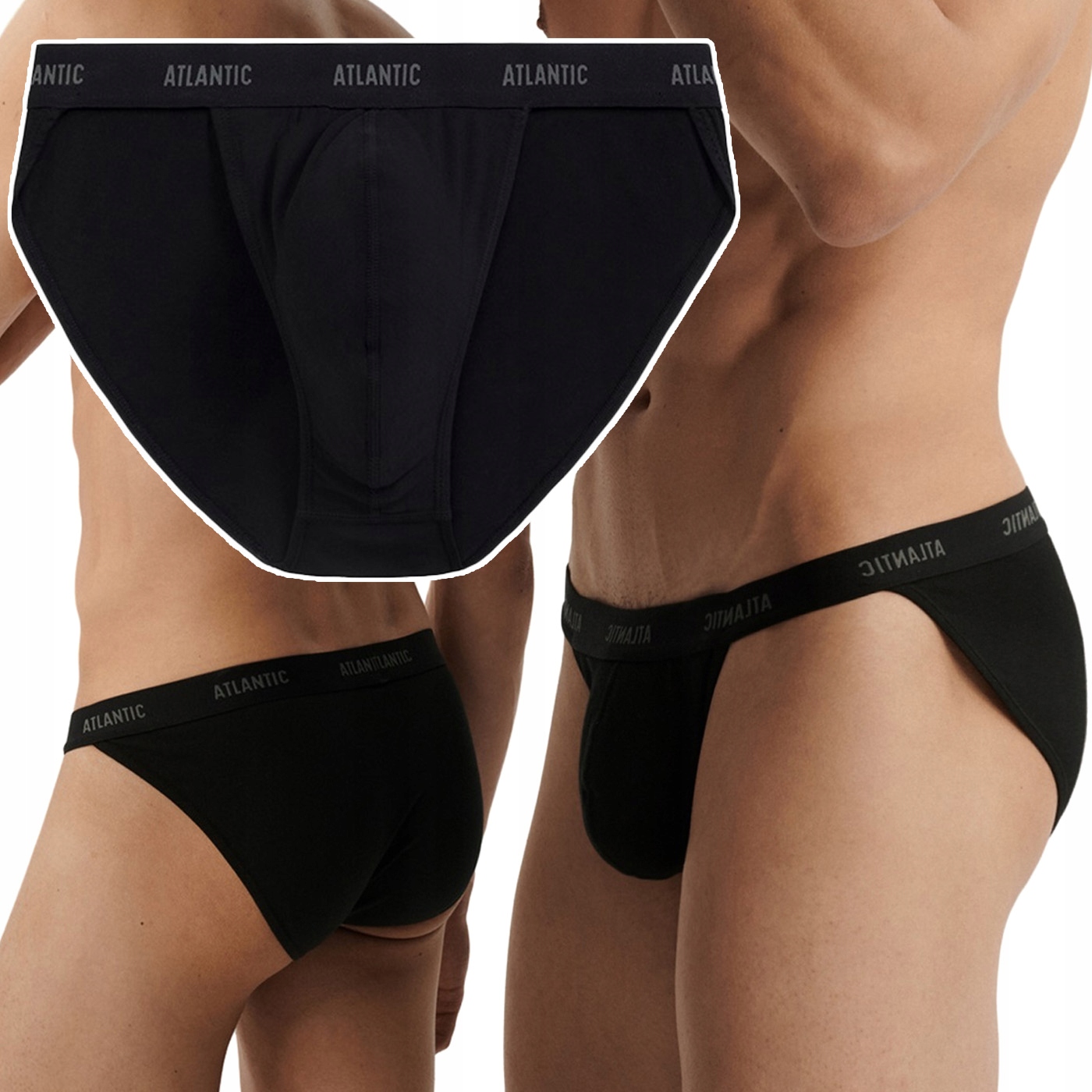 Slipy Tanga Atlantic BMP-1582 lakomé sexy slipy pánské L