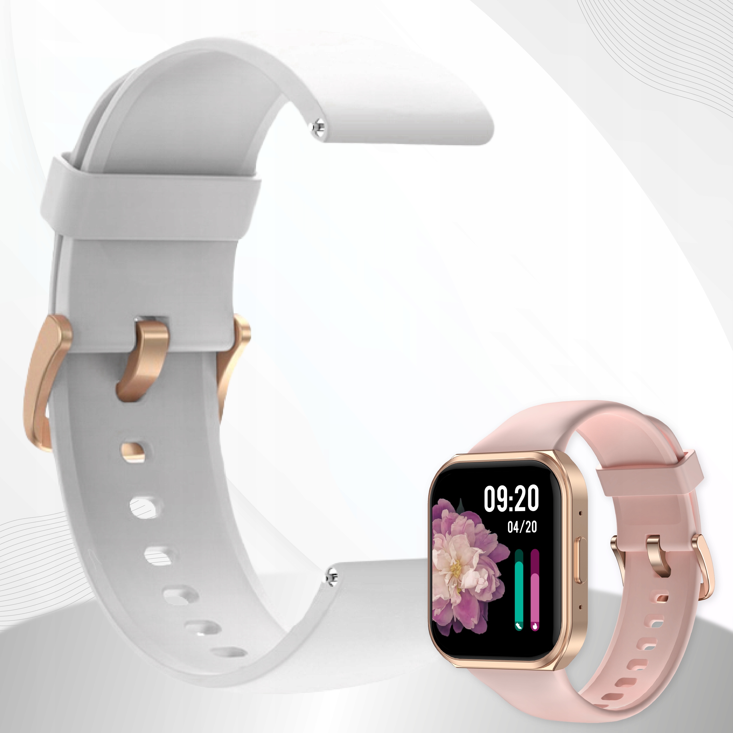 SMARTWATCH ZEGAREK MENU DAMSKI ROZMOWY POLSKIE SPORT PULS WATCH SMART SMS Marka KA3MARKET