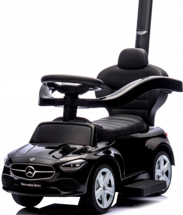 Pchacz Mercedes Amg c63 Czarny Jeździk, muzyka