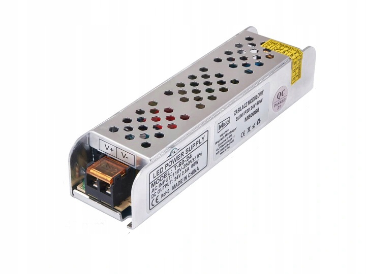

Zasilacz modułowy do taśm Led 24V Slim 4,2A 100W