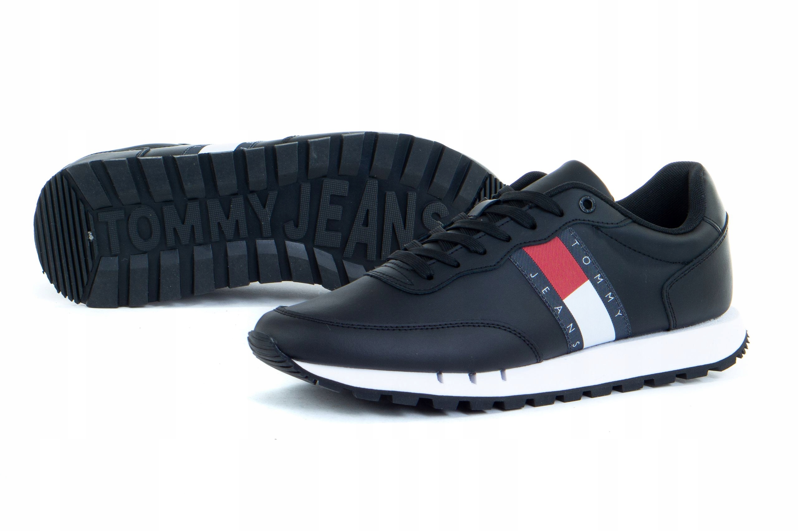 

Buty Tommy Hilfiger Jeans Leather EMOEM00898 Black