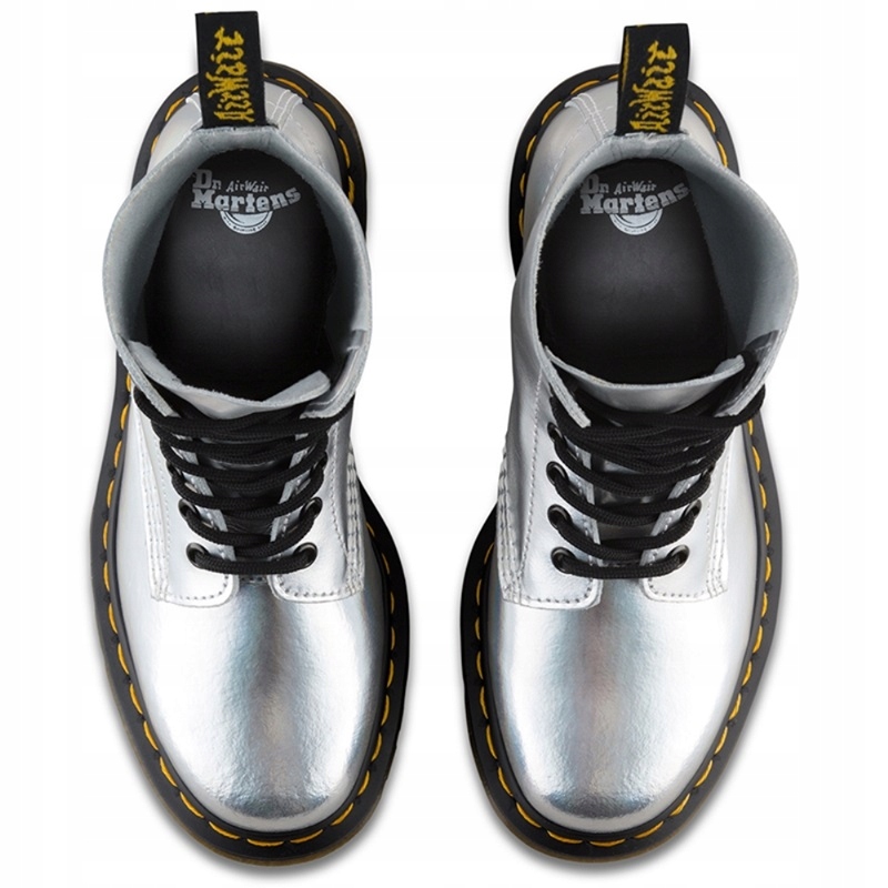 Doc martens top silver laser
