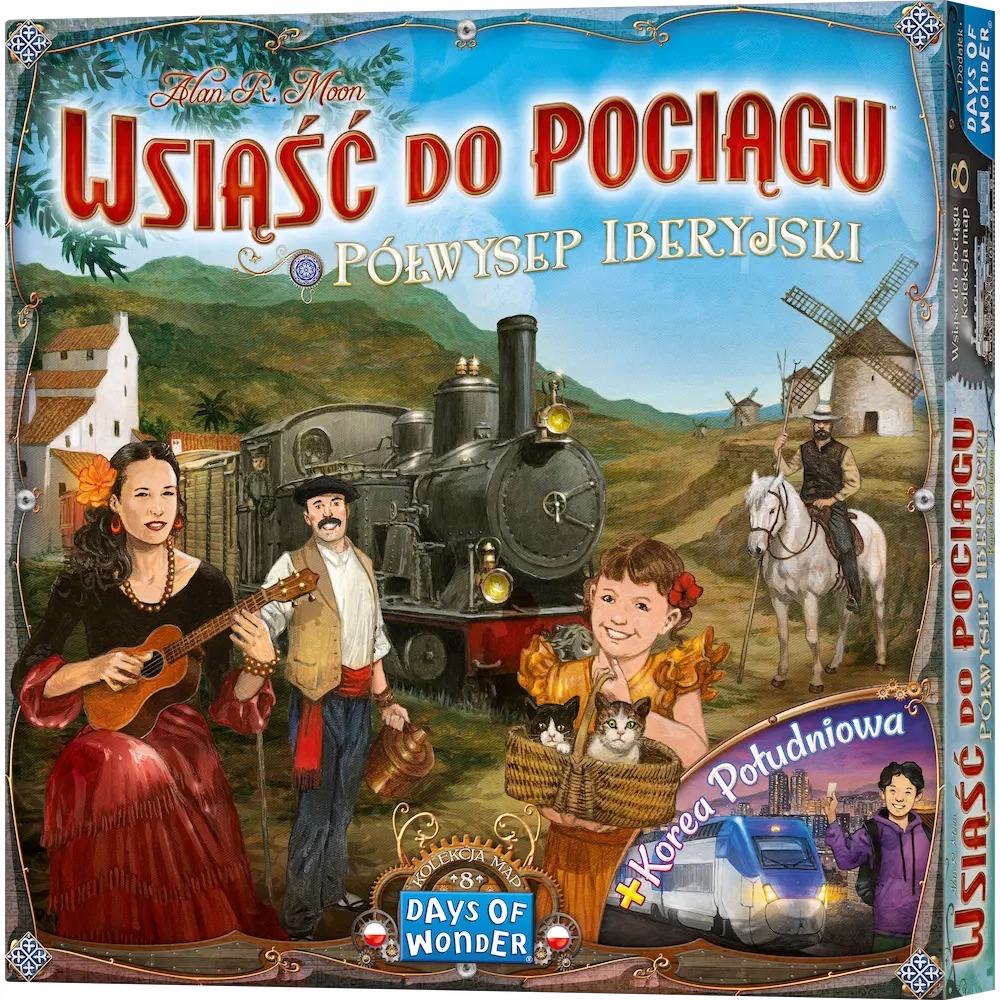 Wsiąść do Pociągu. Kolekcja Map 8. Półwysep Iberyjski i Korea Południowa (d