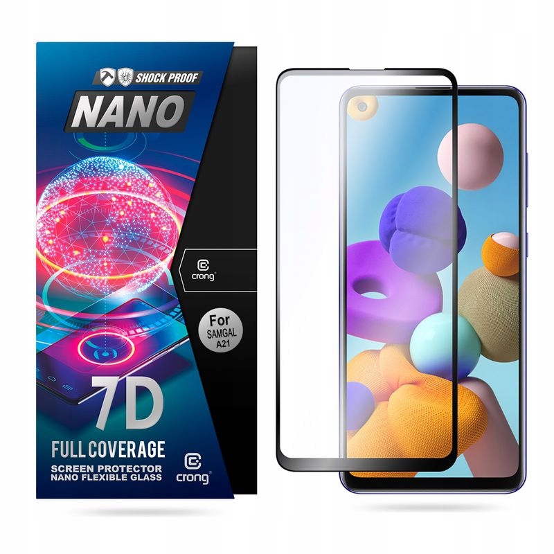 

Crong Szkło hybrydowe 7D Nano Glass do Galaxy A21s