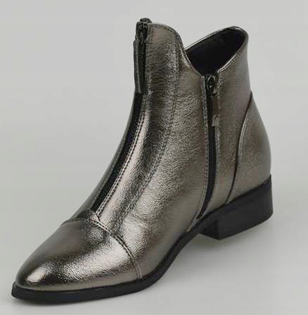 POTOCKI Botki Srebrne Metaliczne 12308 r.41 Rozmiar 41